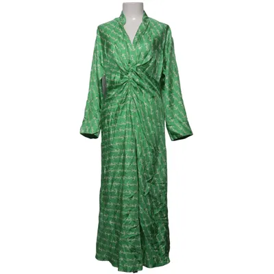 Maxikleid (Grün, Weiß) von Sandro Seide