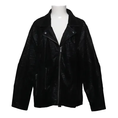 Bikerjakke (Sort) fra Zizzi Polyester, Polyurethan, Viscose