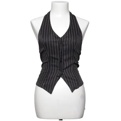 Halternecktopp (Svart, Vit) från PrettyLittleThing Polyester