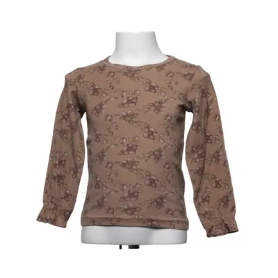 Langærmet t-shirt (Brun, Flerfarvet) fra Lil'Atelier Elastan, Modal, Økologisk bomuld