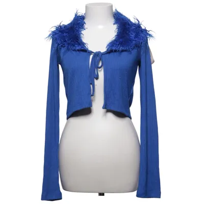 Cardigan (Bleu) de Nelly Acrylique, Polyester, Viscose