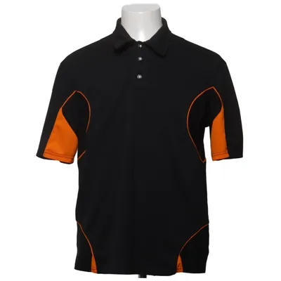 Poloshirt (Schwarz, Orange) von Galvin Green Polyester