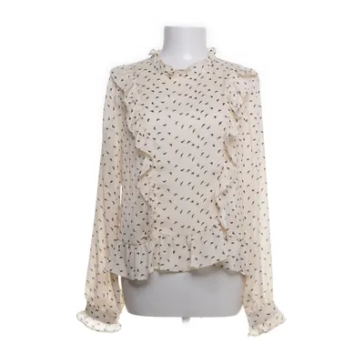 Blouse (Beige, Black) from Ichi Polyester
