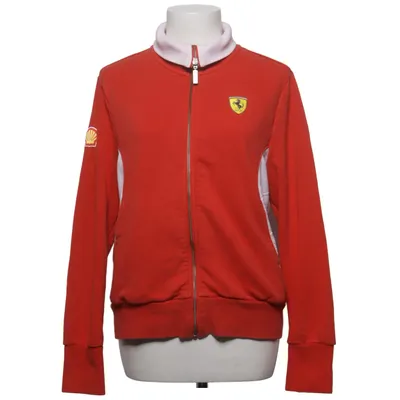 Trainingsjack (Rood, Wit) van Ferrari Katoen, Elastaan, Polyester