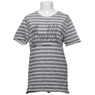 T-shirt (Gris, Blanc) de Buddha to Buddha Coton