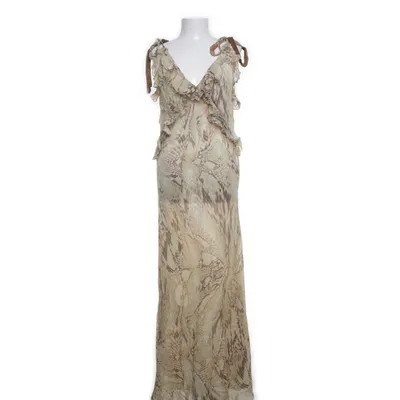 Maxi jurk (Beige, Bruin, Meerkleurig) van Zara Polyester, Viscose