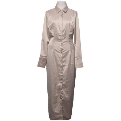 Skjortklänning (Beige) från Missguided Tall Elastan, Polyester