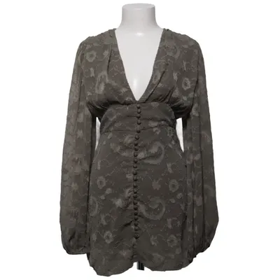 Kjole (Grøn) fra Boohoo Tall Polyester, Viscose