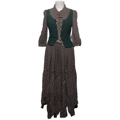 Dirndl (Grön, Blå, Flerfärgad) från Keer Qiaowa Bomull, Polyester
