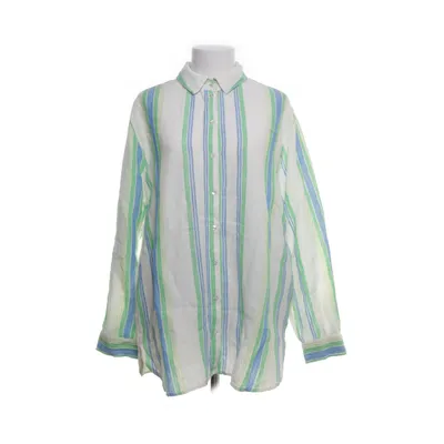Shirt (Wit, Groen, Blauw) van Indiska Linnen