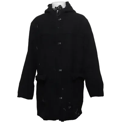 Dufflecoat (Sort) fra Frandsen Polyamid, Polyester, Uld