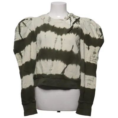 Collegetröja (Grön, Beige) från Ulla Johnson Bomull, Elastan