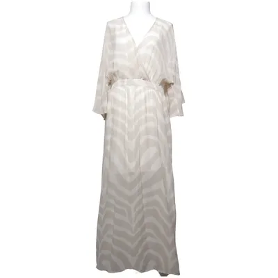 Maxi jurk (Beige, Wit) van Custommade