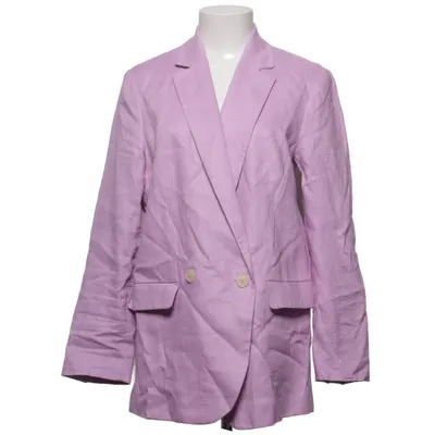 Blazer (Lilla) fra Mango Bomuld, Linned, Polyester