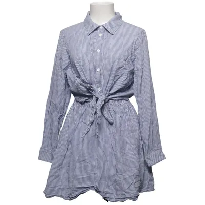 Shirt dress (Blue, White) from By Malina Collection Cotton