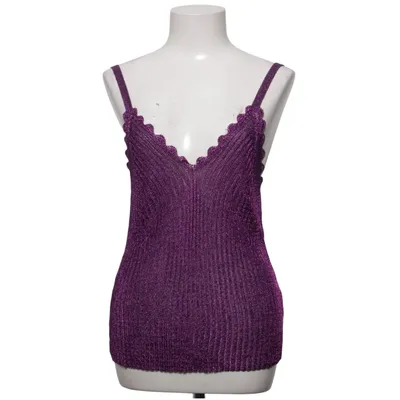 Tank Top (Purple) from Ganni Polyester, Viscose