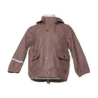 Regenjack (Bruin) van Mikk-line Polyurethaan, Gerecycled polyester
