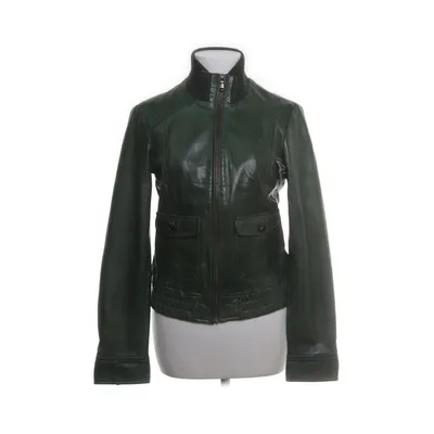 Leather jacket (Green) from ESPRIT Collection