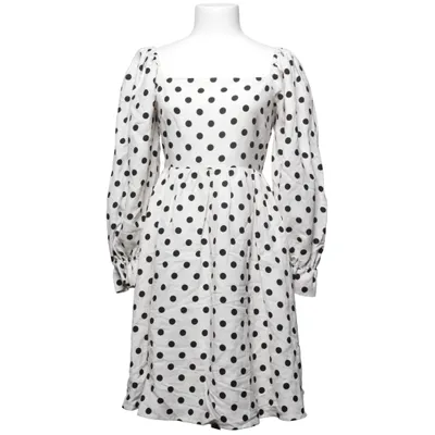 Klänning (Vit, Svart) från By Malina Bomull, Linne, Viskos