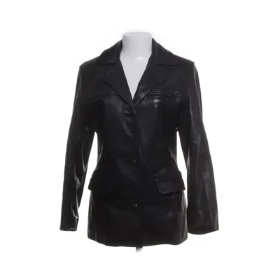 Læderblazer (Sort) fra Donna Clara Læder, Polyester