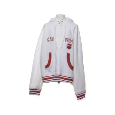 Sweat à capuche (Blanc, Rouge) de Cat Coton, Polyester