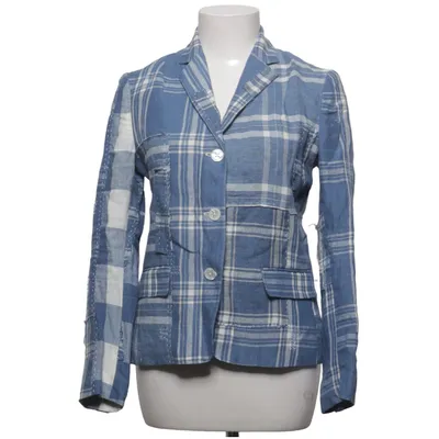 Blazer (Blue, White) from Ralph Lauren Cotton, Linen