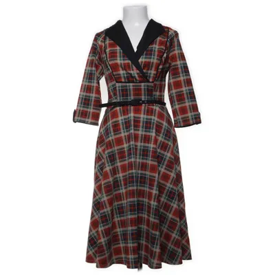 Klänning (Röd, Flerfärgad, Blå) från Unique Vintage Elastan, Polyester