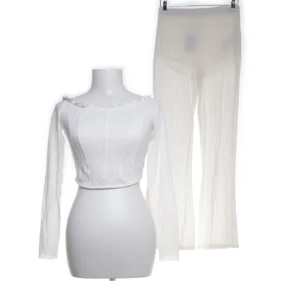 Sæt (Hvid) fra Bershka Bomuld, Elastan, Polyester