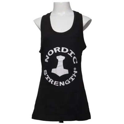 Sport tanktop (Zwart) van Nordic Strength Katoen, Polyester