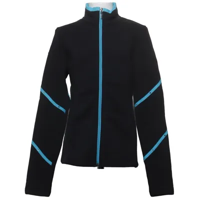 Sports jacket (Gray, Turquoise) from Chloe Noel Elastane, Polyamide, Polyester