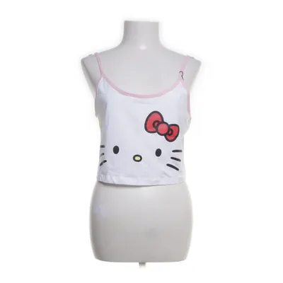 Crop top (White) from Hello Kitty Cotton, Elastane