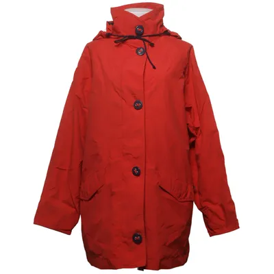 Raincoat (Red) from Mat de Misaine Cotton, Polyamide, Polyurethane