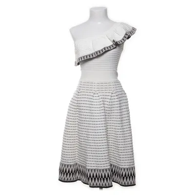 Klänning (Vit, Svart) från Maje Elastan, Metallfiber, Polyamid, Polyester, Viskos