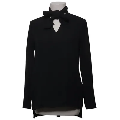 Sløjfebluse (Sort) fra Escorpion Bomuld, Lyocell, Polyester
