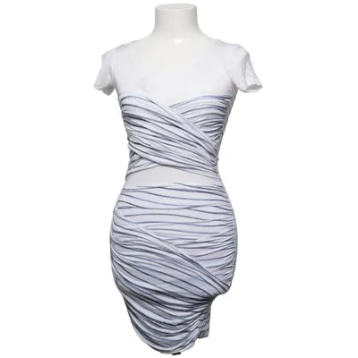 Dress (Blue, White) from Stylestalker Elastane, Viscose