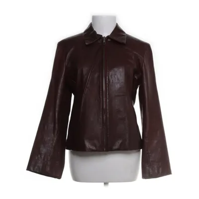 Läderjacka (Röd) från Zara Woman Akryl, Nylon, Skinn