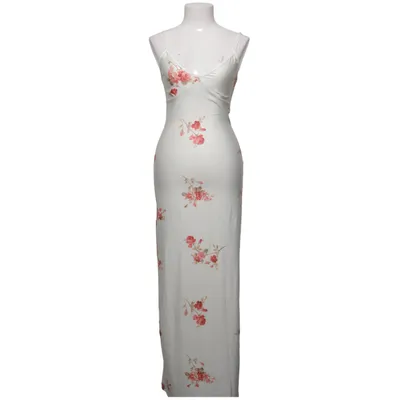 Långklänning (Vit, Flerfärgad) Elastan, Polyester
