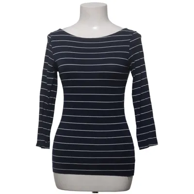 Lange mouwen shirt (Blauw, Wit) van KappAhl Katoen, Elastaan