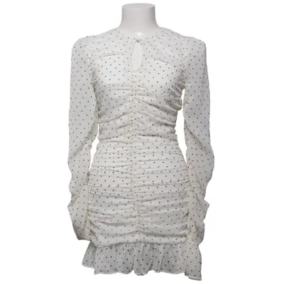 Kleid (Weiß, Schwarz) von Rotate Elasthan, Recyceltes Polyester