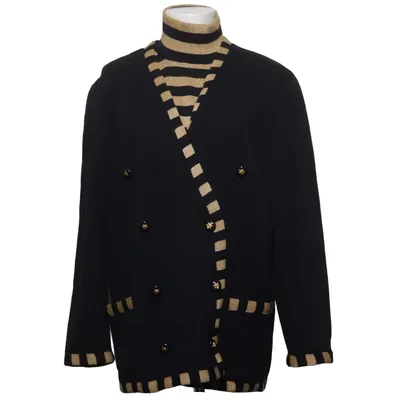 Twinset (Noir, Or) de Escada by Margaretha Ley Acrylique, Polyester, Laine