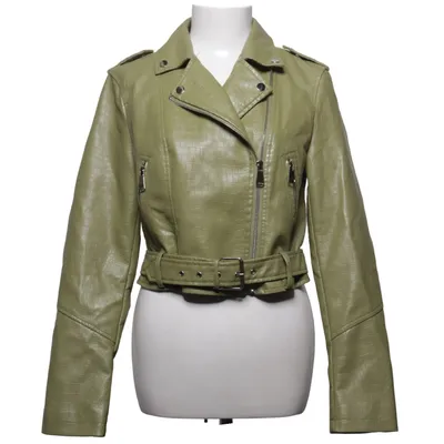 Bikerjack (Groen) van Copperose Polyester, Polyurethaan, Viscose