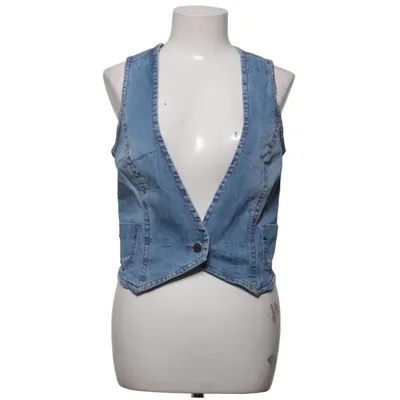 Denim vest (Blue) from Mango Jeans Cotton, Elastane