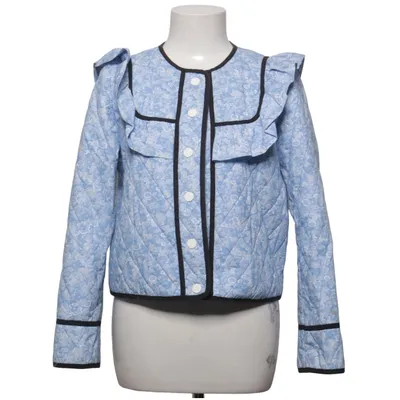 Jacket (Blue, White) from Ganni Cotton, Polyester