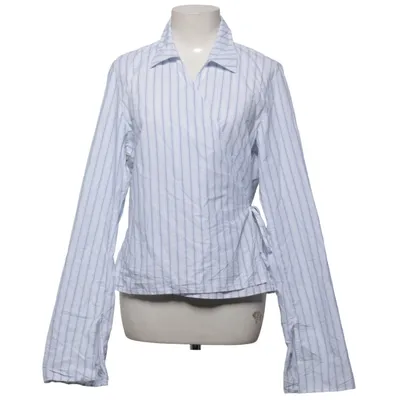 Wrap blouse (Blue) from Weekday Cotton, Polyester