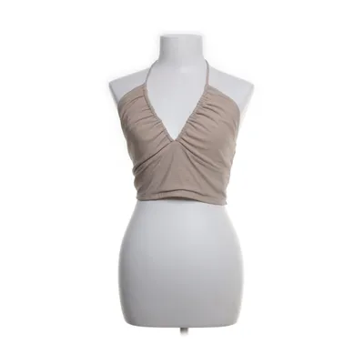 Haltertop (Beige) van Gina Tricot Elastaan, Polyester