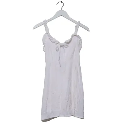 Kjole (Hvid) fra Pull & Bear Linned, Viscose