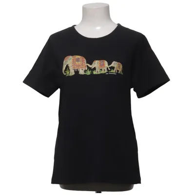 T-shirt (Zwart) van Jim Thompson Katoen, Elastaan