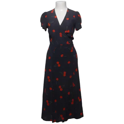 Wrap dress (Black, Red) from Réalisation Silk