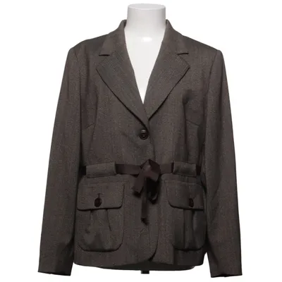 Blazer (Marron) de El Corte Inglés Élasthane, Polyester, Viscose, Laine