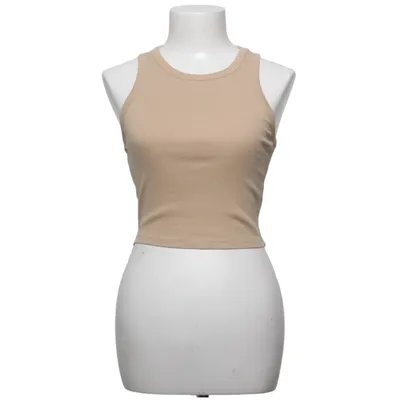 Tank­top (Beige) von Bershka Baumwolle, Elasthan